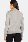 Zivame Retro Peek Jumpers Flat Knit Loungewear Top - Neutral Gray — thumbnail 4